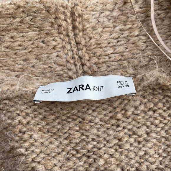 Zara thick long cardigan coat - Picture 5 of 7